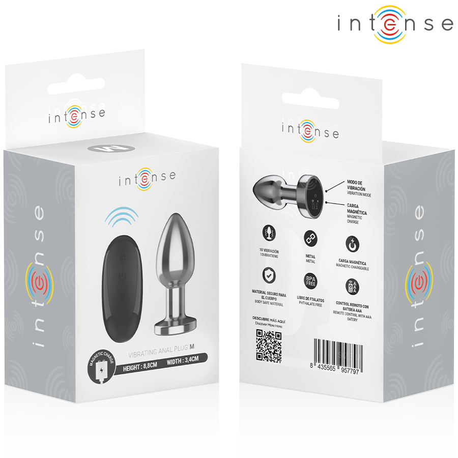 INTENSE - ANAL PLUG 10 VIBRATIONS METAL WITH REMOTE CONTROL M - Bild 7