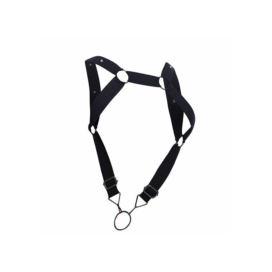 Alternative view of MOB - DNGEON HARNESS WITH STRAIGHT BACK BLACK ONE SIZE