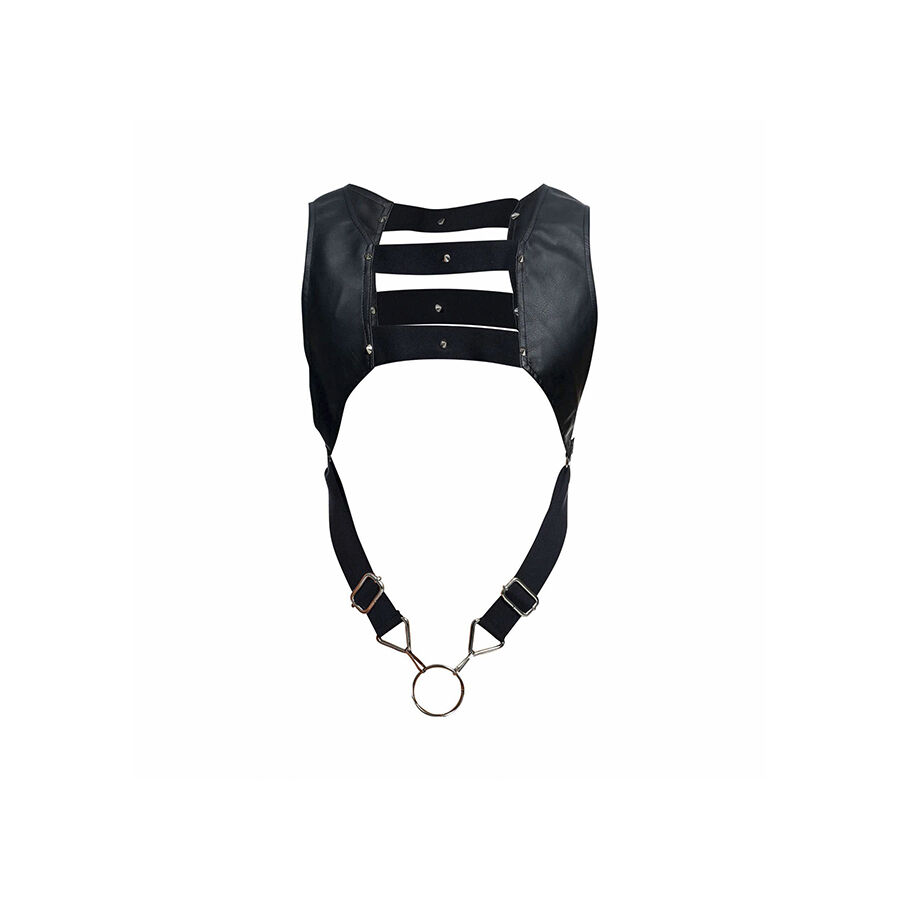 MOB - DNGEON BLACK HARNESS WITH UPPER COCK RING ONE SIZE - Bild 8