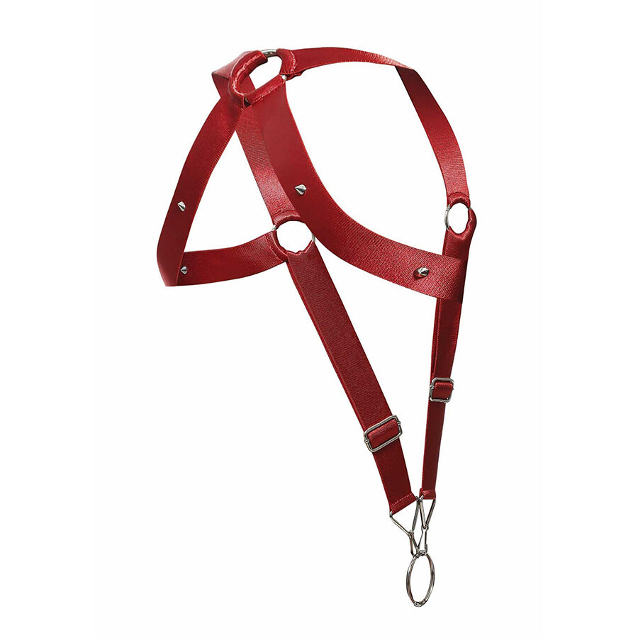 MOB - DNGEON CROSS BACK HARNESS RED ONE SIZE - Bild 7