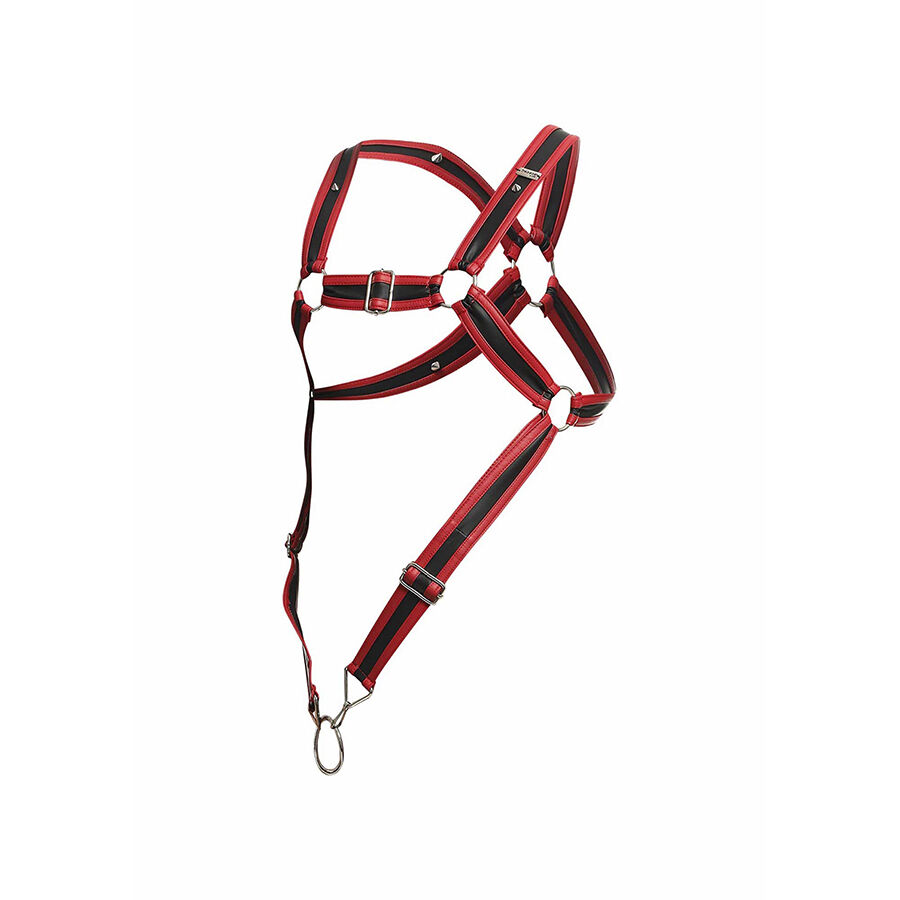 MOB - DNGEON RED CROSSED PENIS HARNESS ONE SIZE - Bild 7