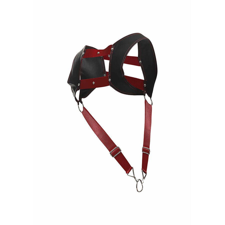 MOB - DNGEON HARNESS WITH RED PENIS RING ONE SIZE - Bild 5