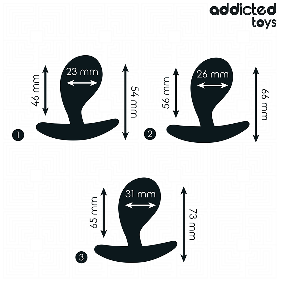 ADDICTED TOYS - SET OF 3 ANAL PLUG SILICONE MODEL 3 - Bild 4