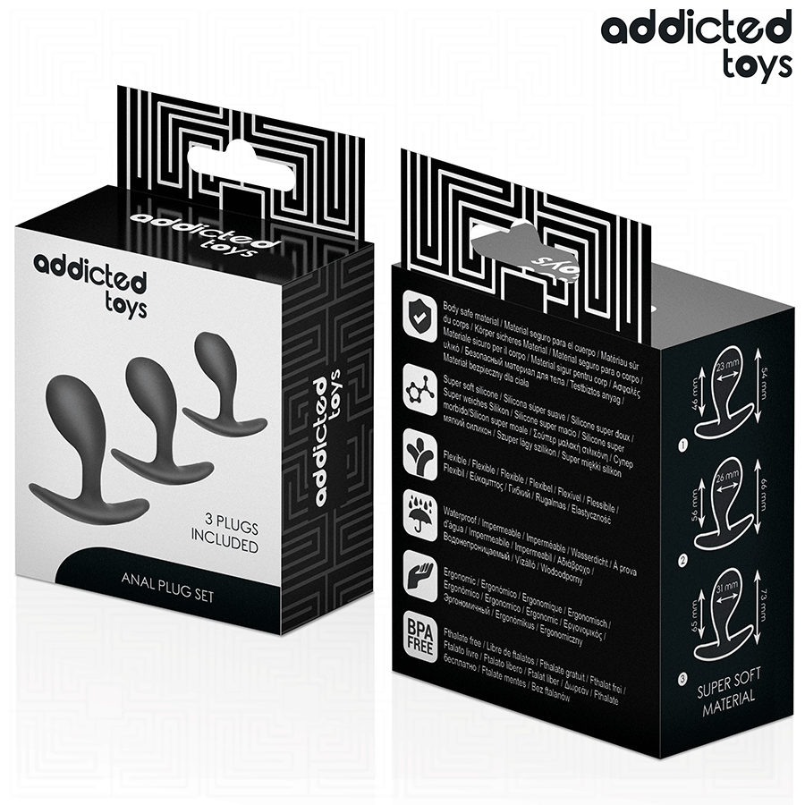 ADDICTED TOYS - SET OF 3 ANAL PLUG SILICONE MODEL 3 - Bild 7