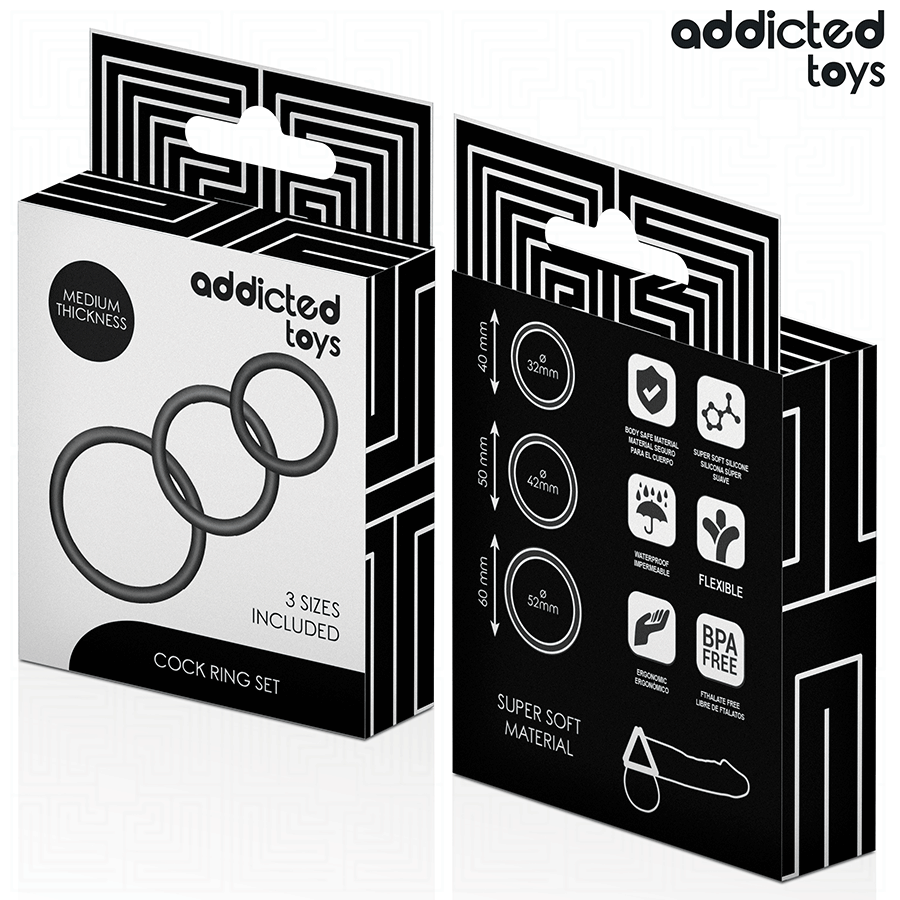 ADDICTED TOYS - SET OF SILICONE RINGS MODEL 2 - Bild 6