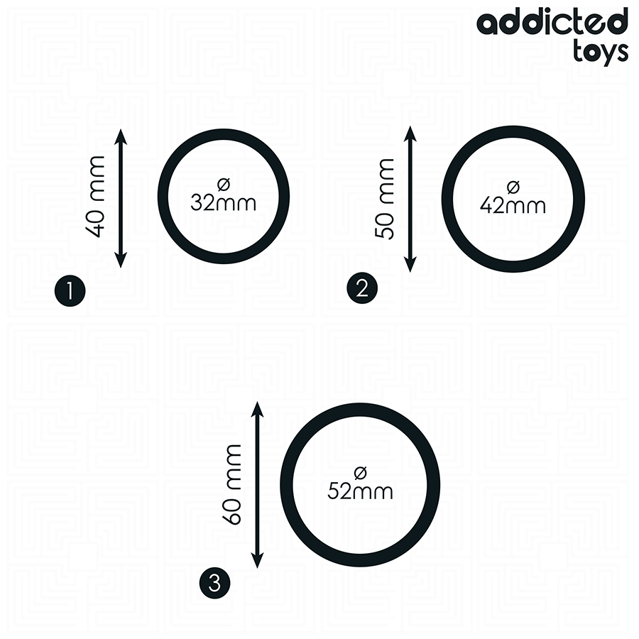 ADDICTED TOYS - SET OF SILICONE RINGS MODEL 2 - Bild 5