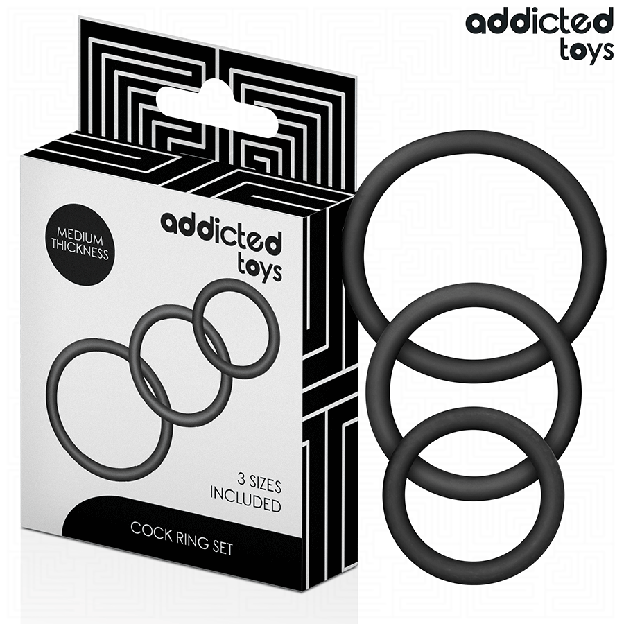 Alternative view of ADDICTED TOYS - SET OF SILICONE RINGS MODEL 2