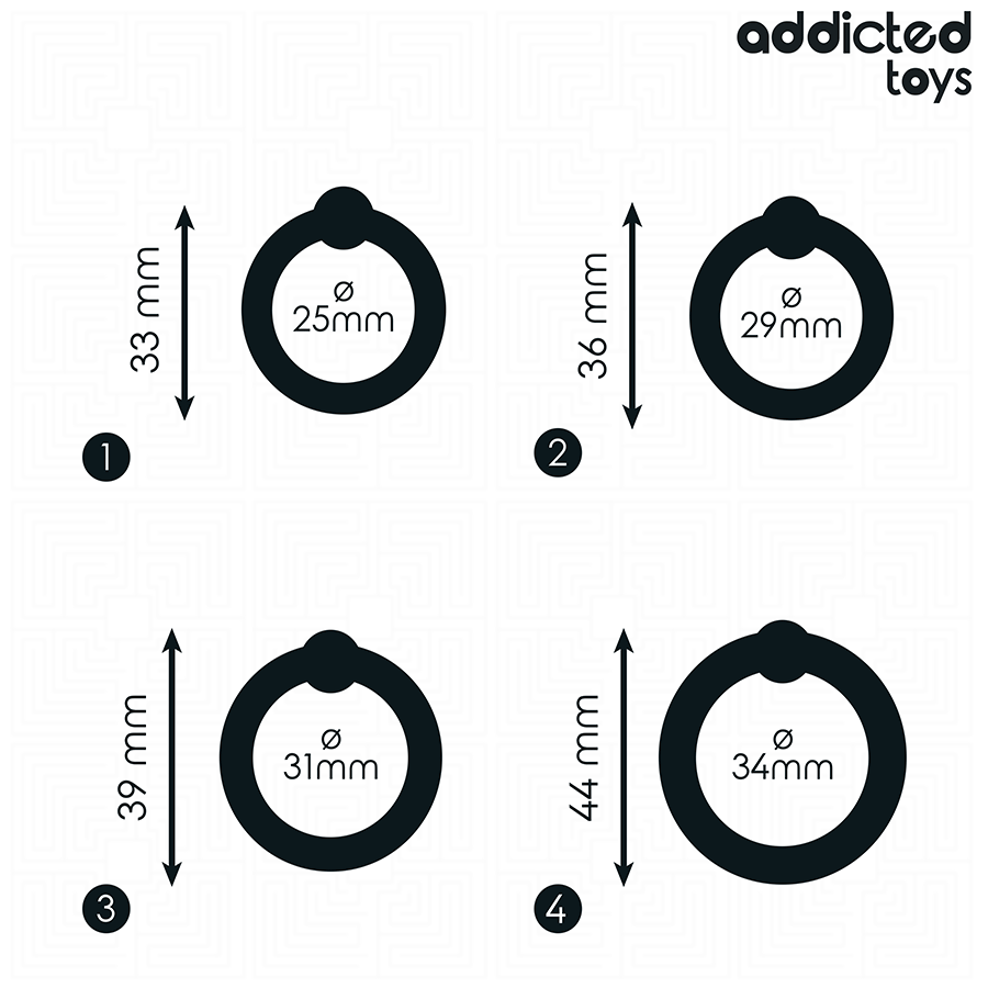 ADDICTED TOYS - SET OF PRESSURE SILICONE RINGS - Bild 5