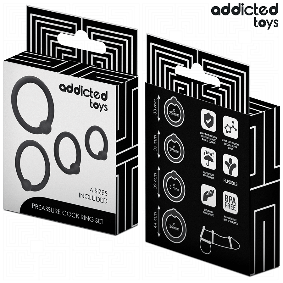 ADDICTED TOYS - SET OF PRESSURE SILICONE RINGS - Bild 6