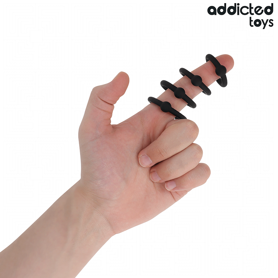 ADDICTED TOYS - SET OF PRESSURE SILICONE RINGS - Bild 3