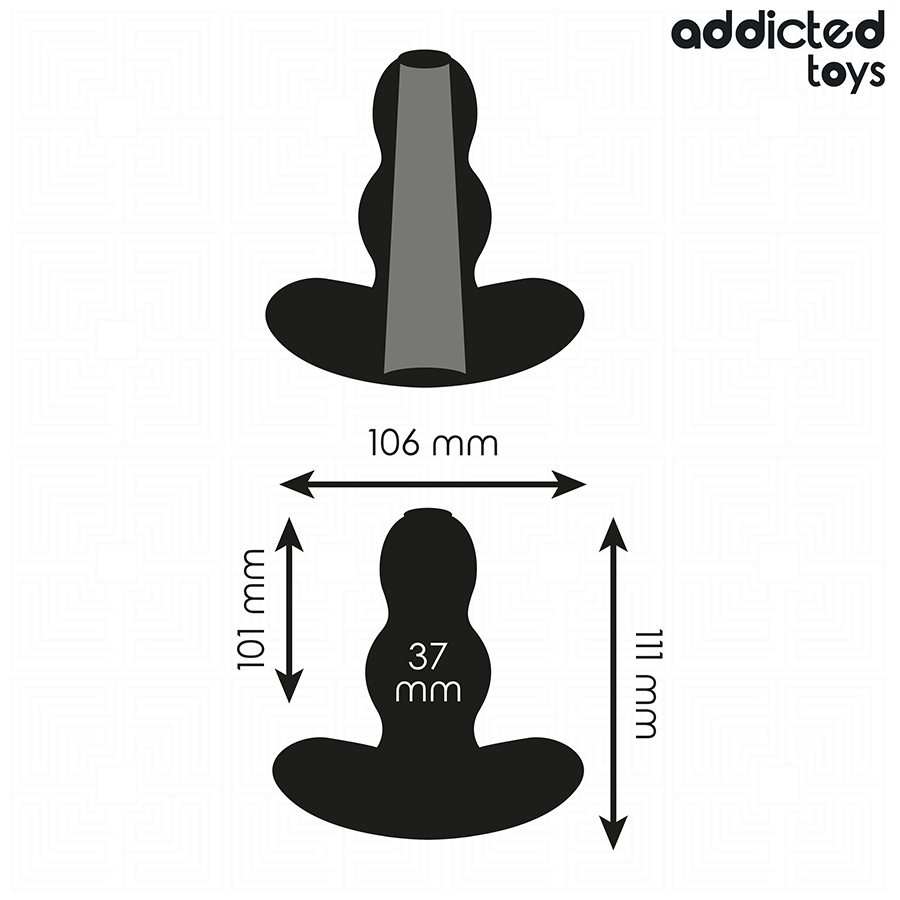 ADDICTED TOYS - HOLLOW ANAL PLUG SILICONE SIZE L 11.1 CM - Bild 4