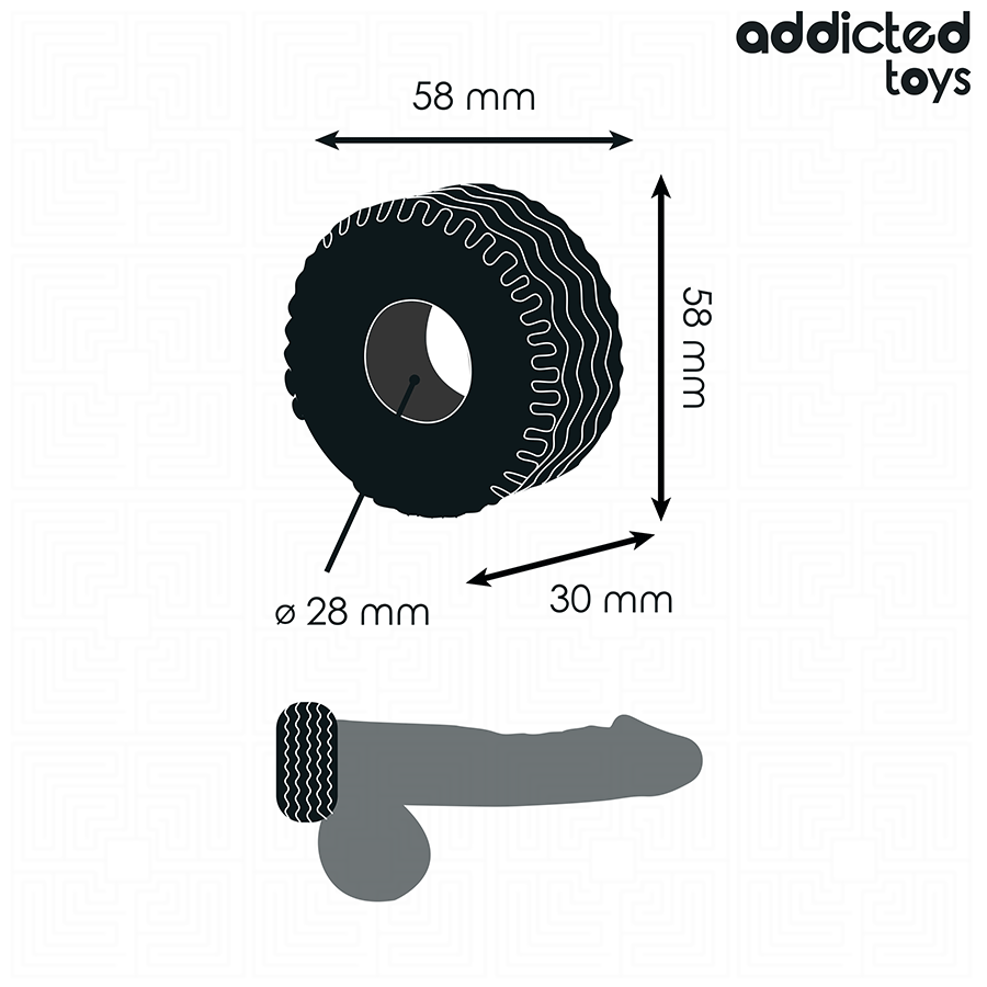 ADDICTED TOYS - EXTRA THICK COCK RING - Bild 5