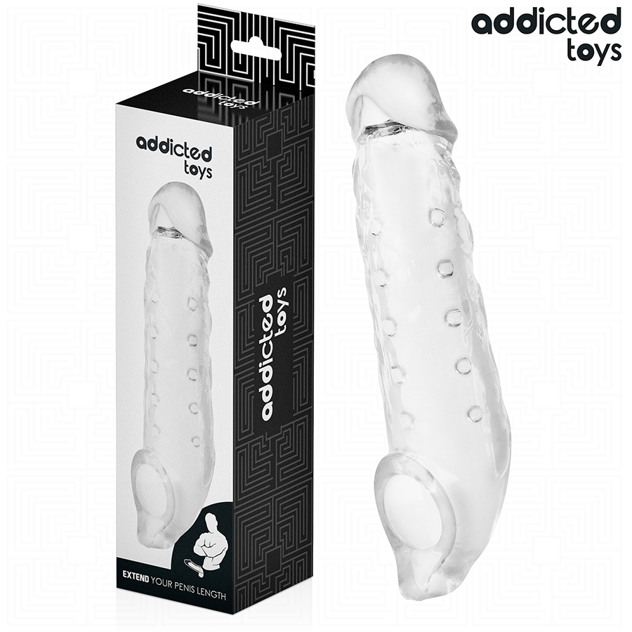 Alternative view of ADDICTED TOYS - TRANSPARENT PENIS SHEATH SIZE M 27 CM