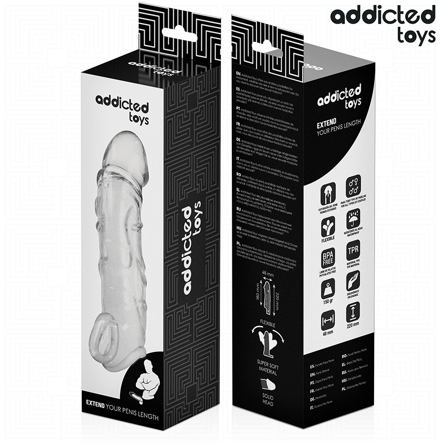 ADDICTED TOYS - TRANSPARENT PENIS EXTENSON 27 CM - Bild 7