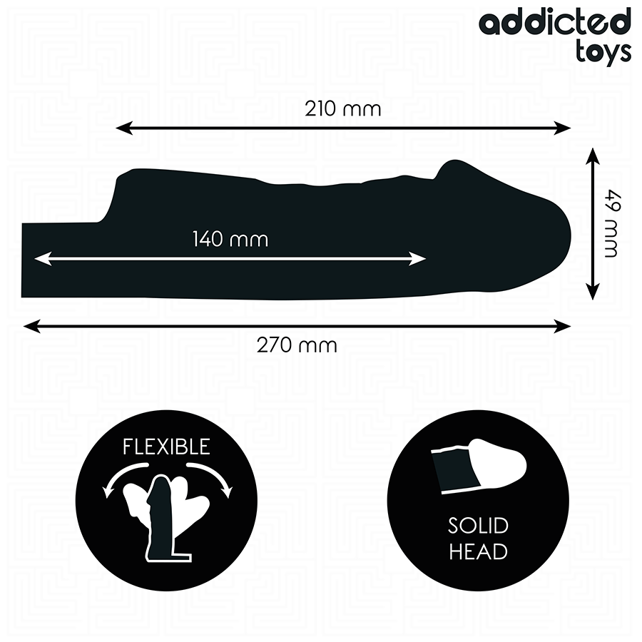 ADDICTED TOYS - TRANSPARENT PENIS SHEATH SIZE M 27 CM - Bild 4