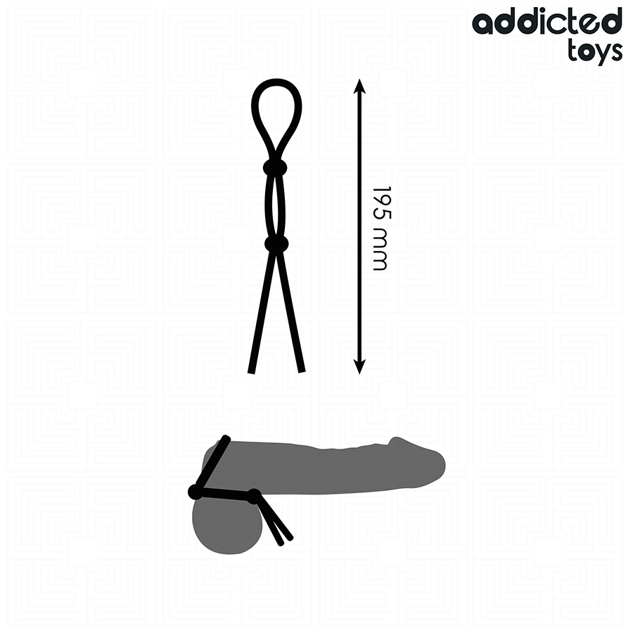 ADDICTED TOYS - SILICONE ROPE FOR THE DOUBLE LOOP PENIS - Bild 5