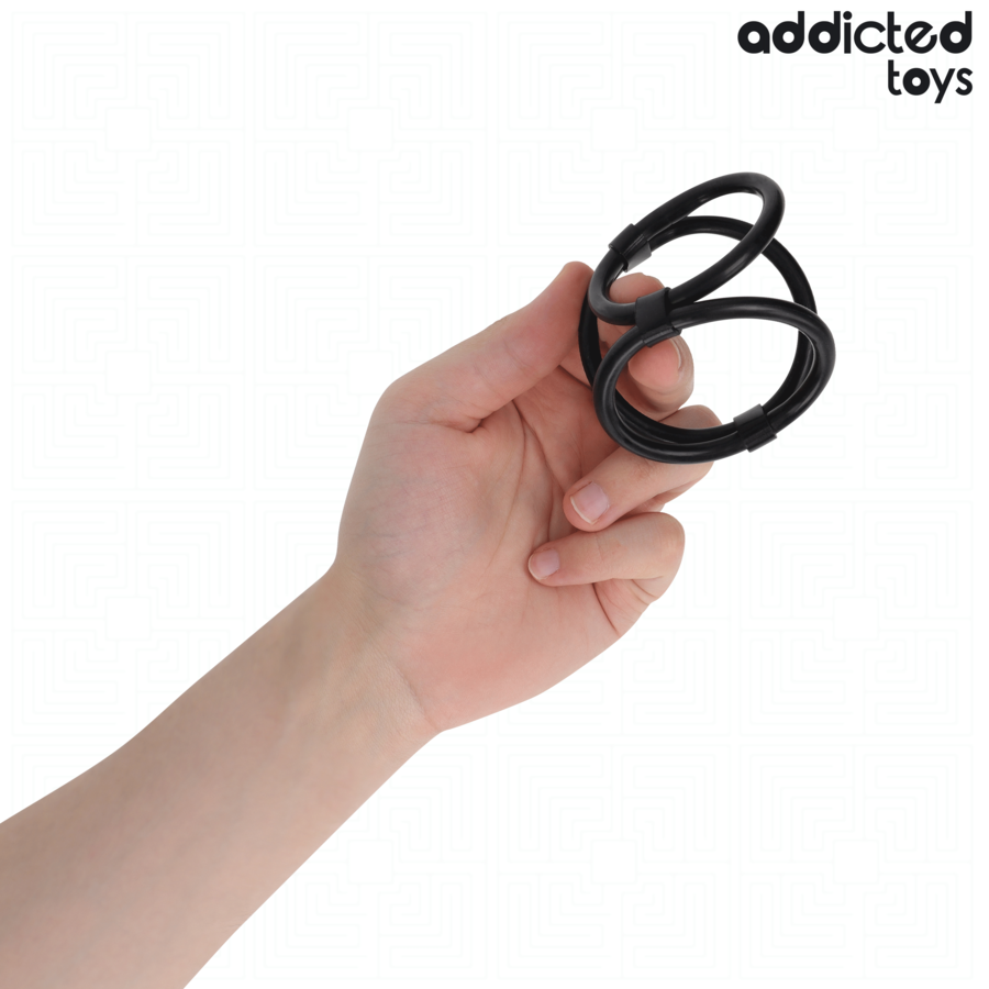 ADDICTED TOYS - TRIPLE PENIS RING - Bild 2