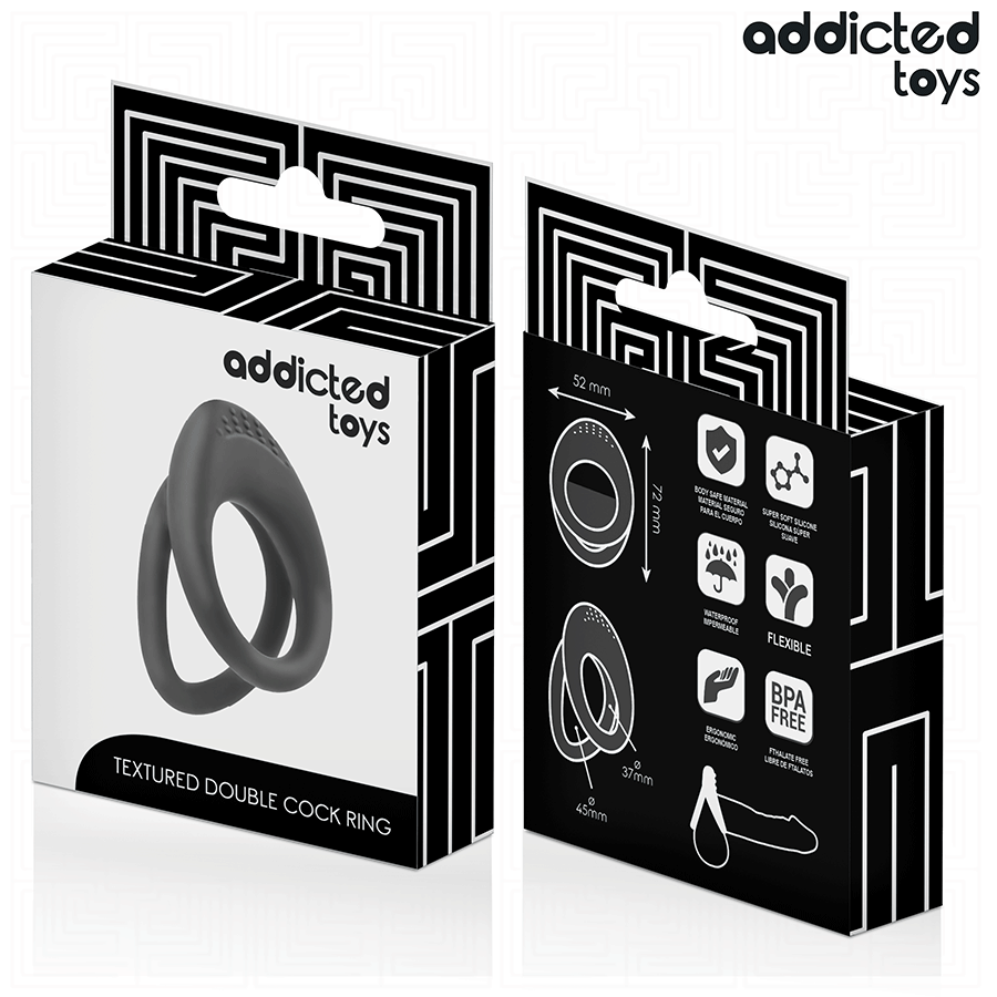 ADDICTED TOYS - DOUBLE TEXTURED PENIS RING - Bild 6