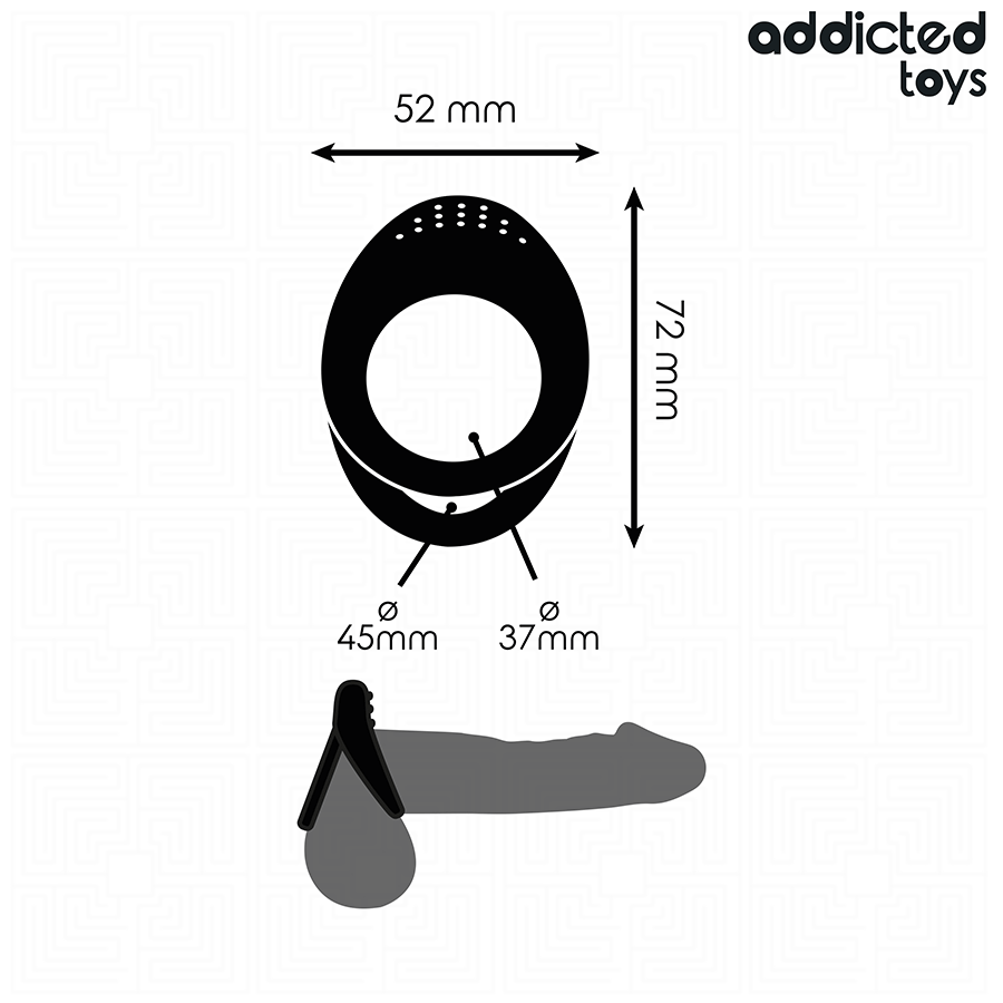 ADDICTED TOYS - DOUBLE TEXTURED PENIS RING - Bild 5