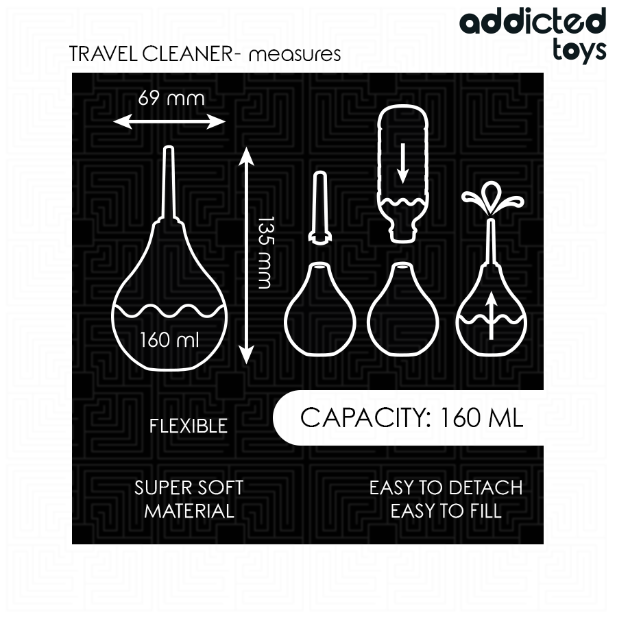 ADDICTED TOYS - TRAVEL ANAL CLEANER SIZE M 160 ML - Bild 3