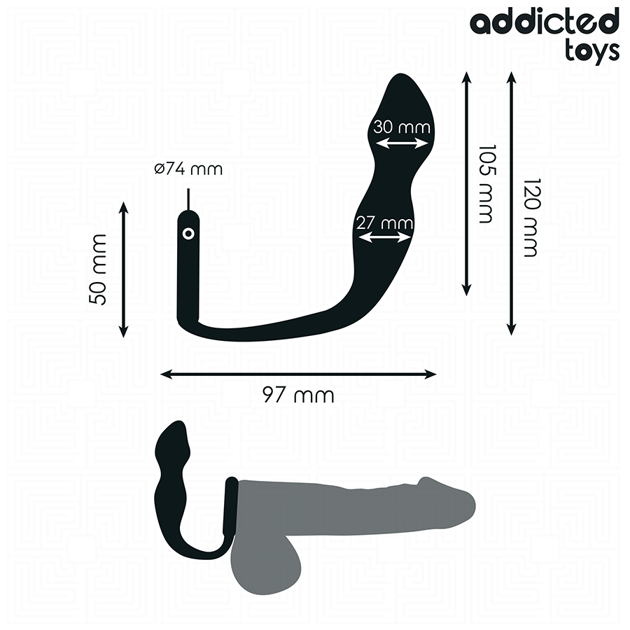 ADDICTED TOYS - ANAL PLUG WITH RING SILICONE MODEL 2 - Bild 4