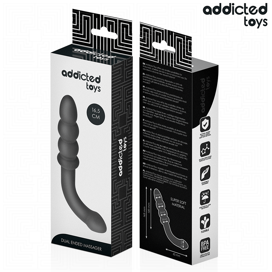 ADDICTED TOYS - DOUBLE ANAL MASSAGER SILICONE 16.5 CM - Bild 6