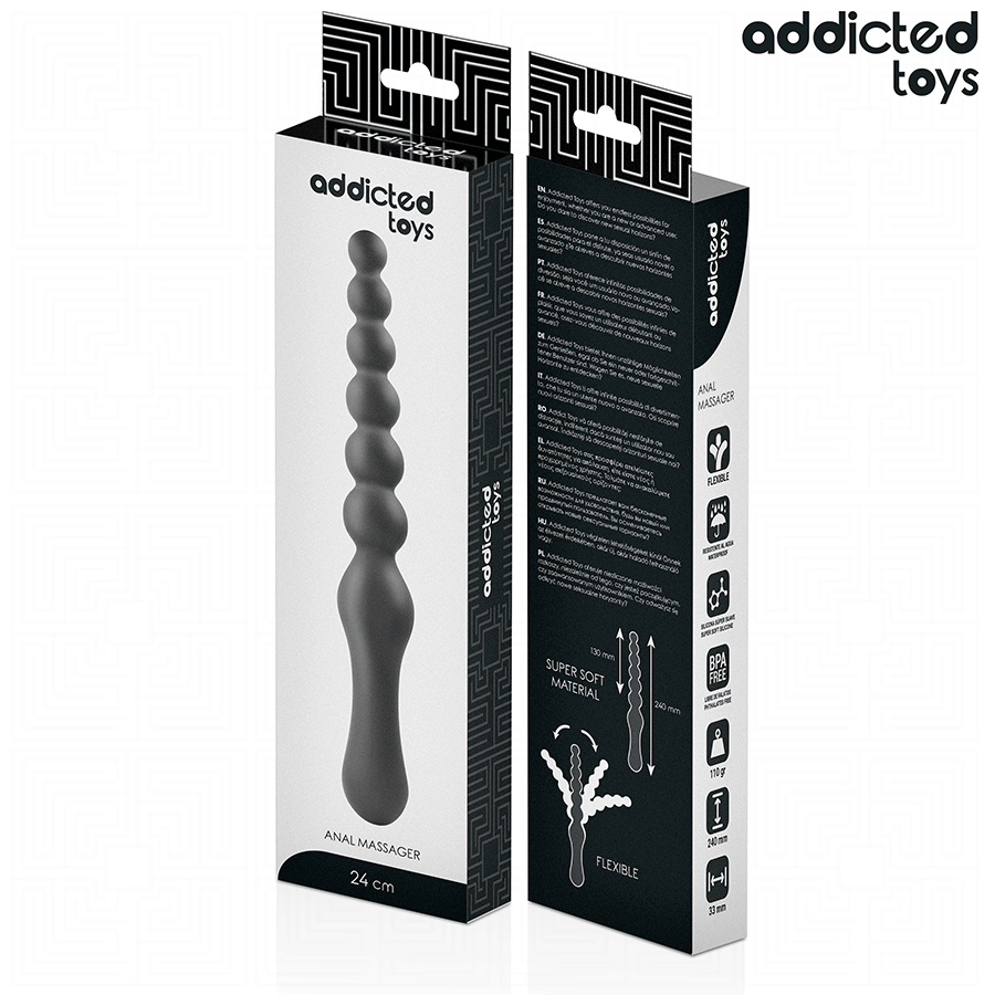 ADDICTED TOYS - DOUBLE ANAL MASSAGER SILICONE 24 CM - Bild 5