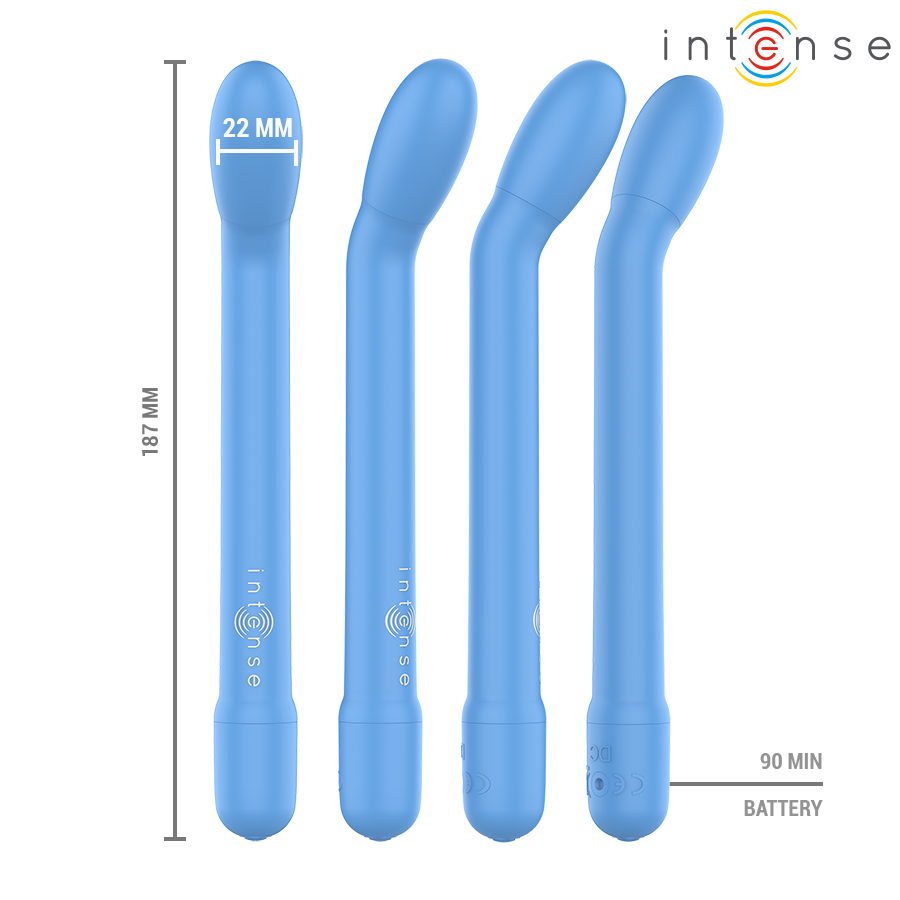 Alternative view of INTENSE - KARLIE RECHARGEABLE G-SPOT STIMULATOR BLUE