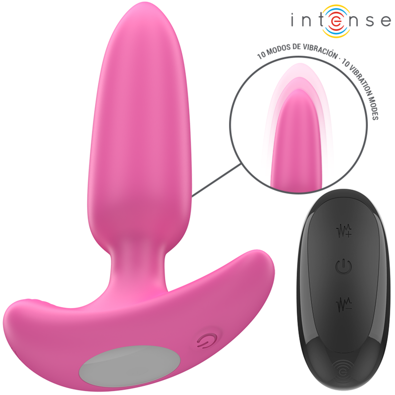 Alternative view of INTENSE - ROSS ANAL PLUG 10 VIBRATIONS PINK REMOTE CONTROL