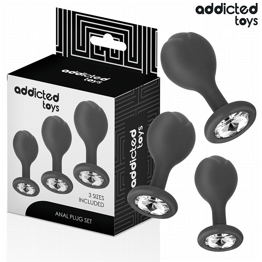 ADDICTED TOYS - SET OF 3 ANAL PLUG SILICONE WITH JEWEL - Bild 7