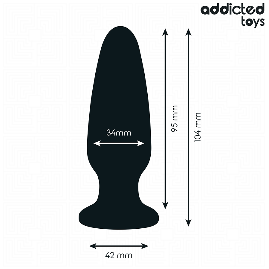 ADDICTED TOYS - ANAL PLUG WITH JEWEL SILICONE SIZE M 10.4 CM - Bild 2
