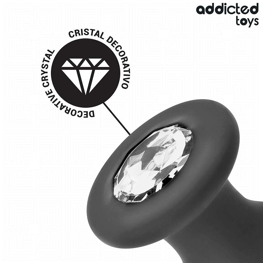 ADDICTED TOYS - ANAL PLUG WITH JEWEL SILICONE SIZE M 10.4 CM - Bild 5