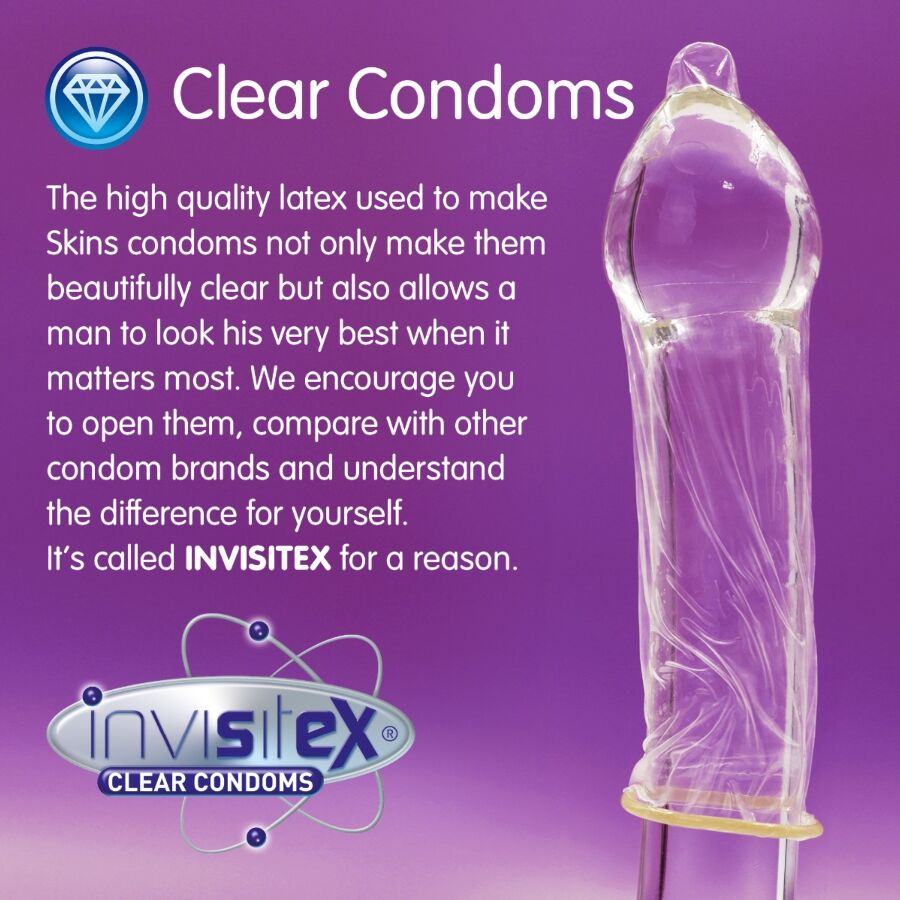 SKINS - EXTRA LARGE PREMIUM CONDOMS PACK 16 - Bild 3