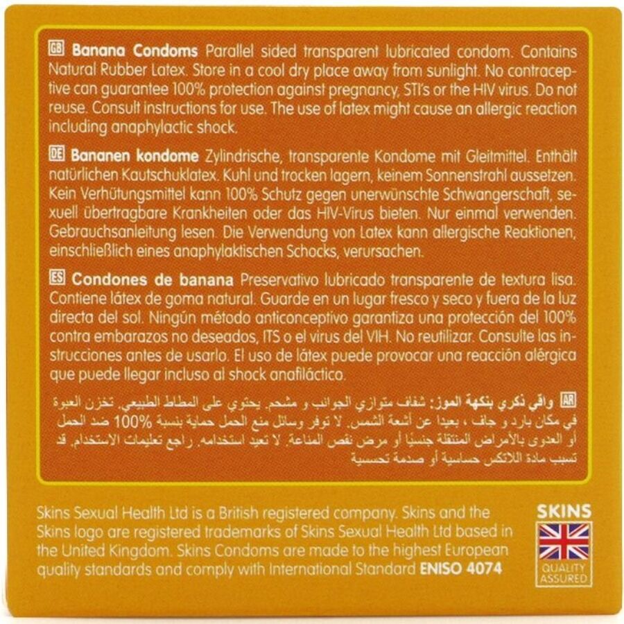SKINS - BANANA PREMIUM CONDOMS PACK 4 - Bild 3