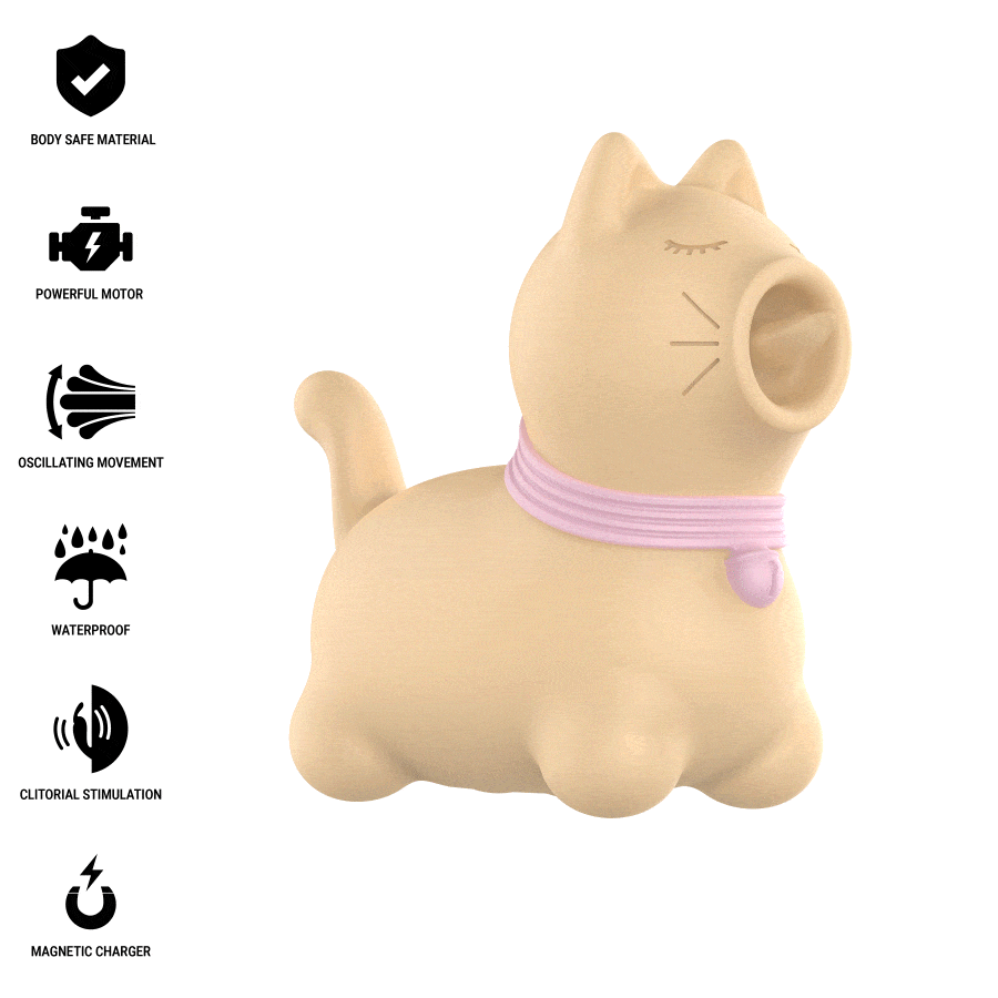 Alternative view of INTENSE - TOULOUSE STIMULATOR WITH 360º ROTATING TONGUE YELLOW
