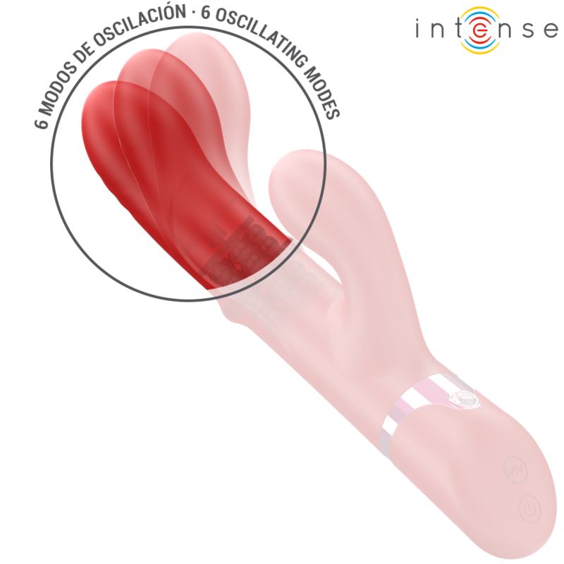 INTENSE - LELE MULTIFUNCTION VIBRATOR ROTATING & OSCILLATION & STIMULATION RED - Bild 4