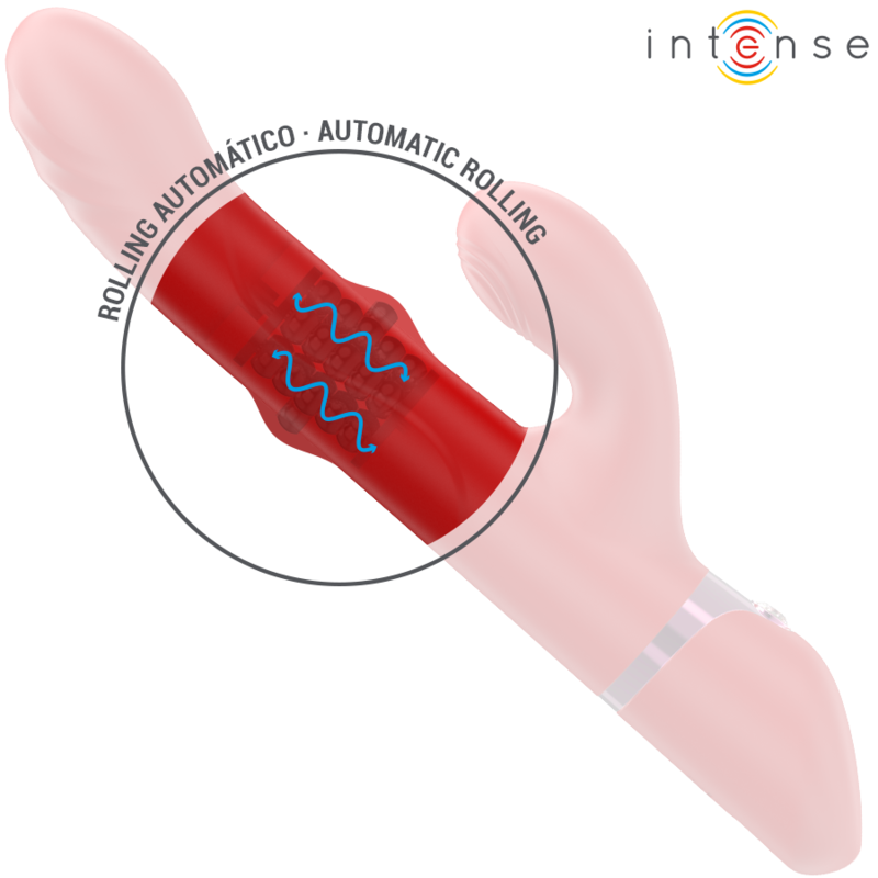 INTENSE - LELE MULTIFUNCTION VIBRATOR ROTATING & OSCILLATION & STIMULATION RED - Bild 5