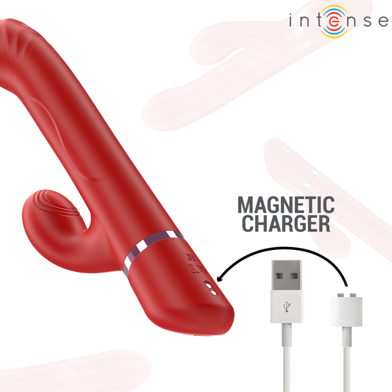 INTENSE - LELE MULTIFUNCTION VIBRATOR ROTATING & OSCILLATION & STIMULATION RED - Bild 7