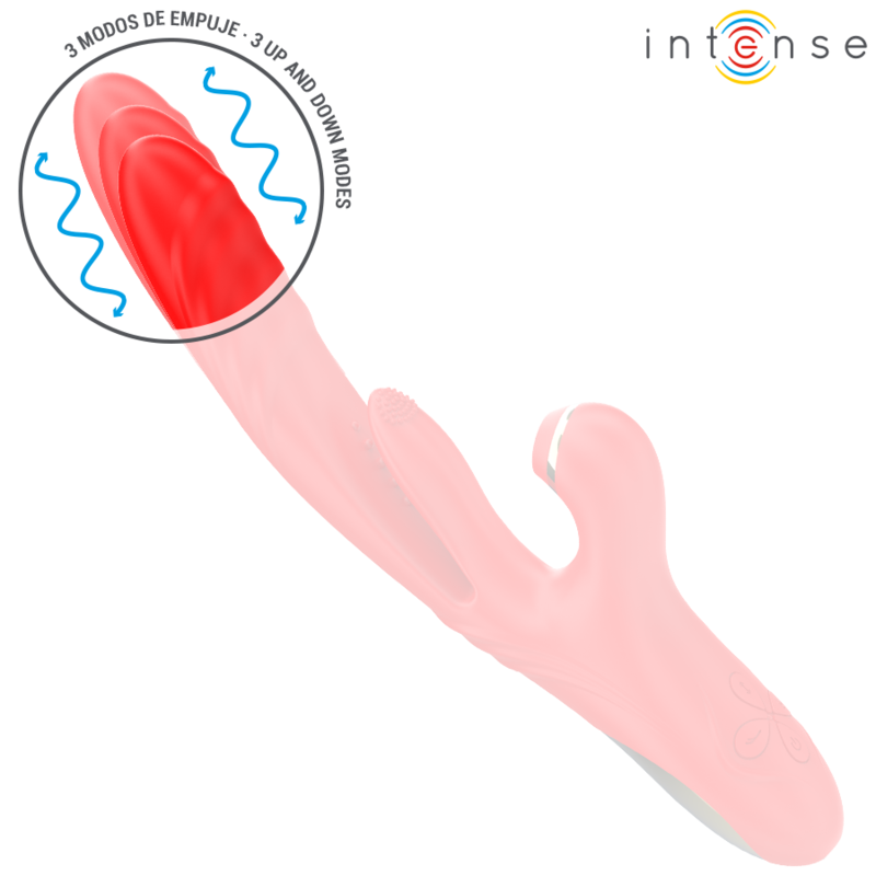 INTENSE - KAROL MULTIFUNCTION VIBRATOR THRUST & STIMULATION & STIMULATING WAVES RED - Bild 5
