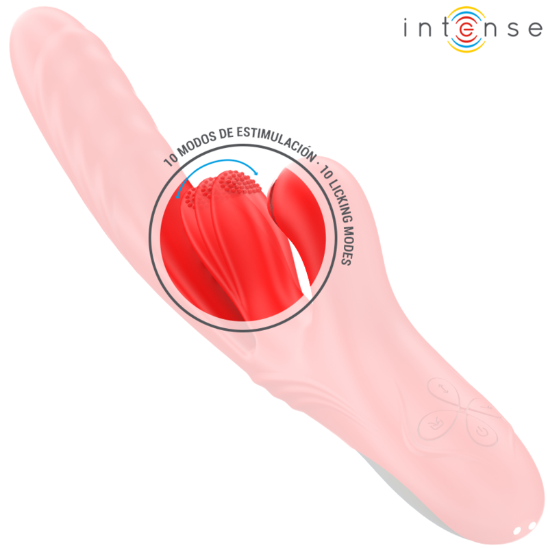 INTENSE - KAROL MULTIFUNCTION VIBRATOR THRUST & STIMULATION & STIMULATING WAVES RED - Bild 6