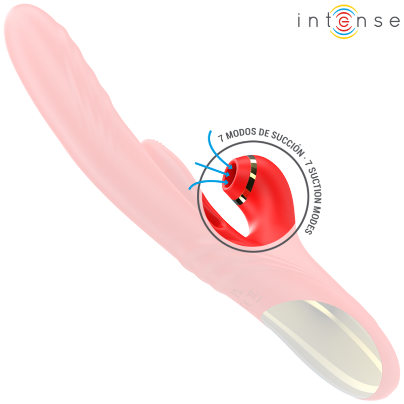 INTENSE - KAROL MULTIFUNCTION VIBRATOR THRUST & STIMULATION & STIMULATING WAVES RED - Bild 3