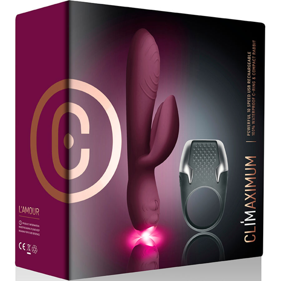 CLIMAXIMUM - LAMOUR KIT RABBIT VIBRATOR + LED COCK RING - Bild 4