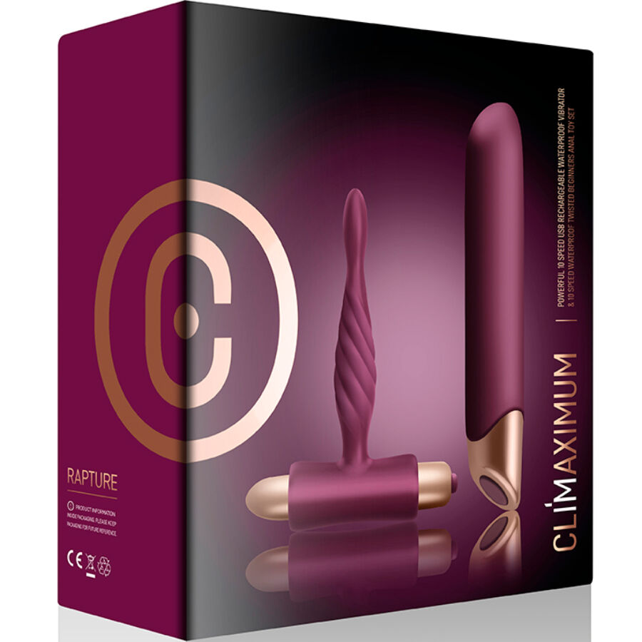 CLIMAXIMUM - RAPTURE KIT VIBRATOR CLASSIC + BEGINNER ANAL PLUG - Bild 3