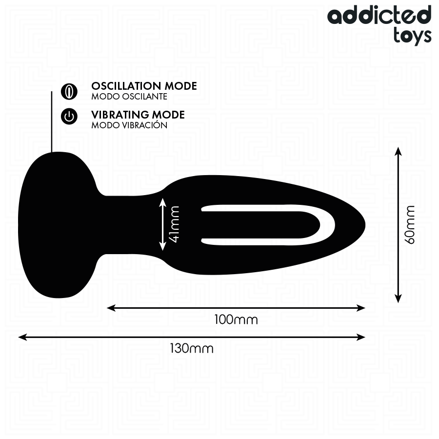 ADDICTED TOYS - ANAL PLUG WITH VIBRATING TONGUE AND REMOTE CONTROL - Bild 6