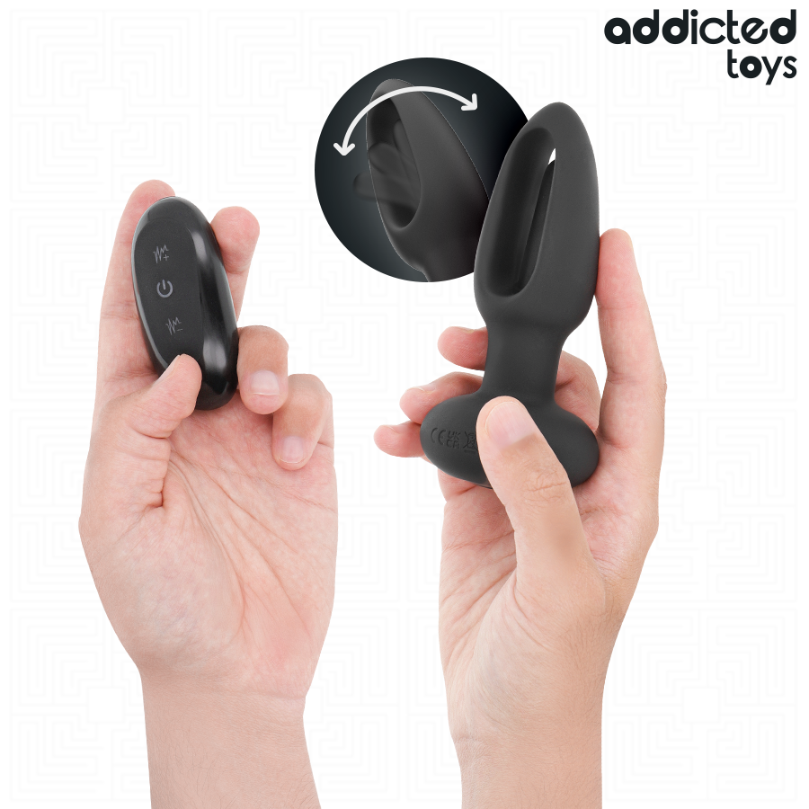 ADDICTED TOYS - ANAL PLUG WITH VIBRATING TONGUE AND REMOTE CONTROL - Bild 2