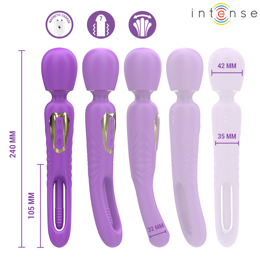 INTENSE - CHRISTY VIBRATING WAND WITH FLIPPING TONGUE - Bild 4