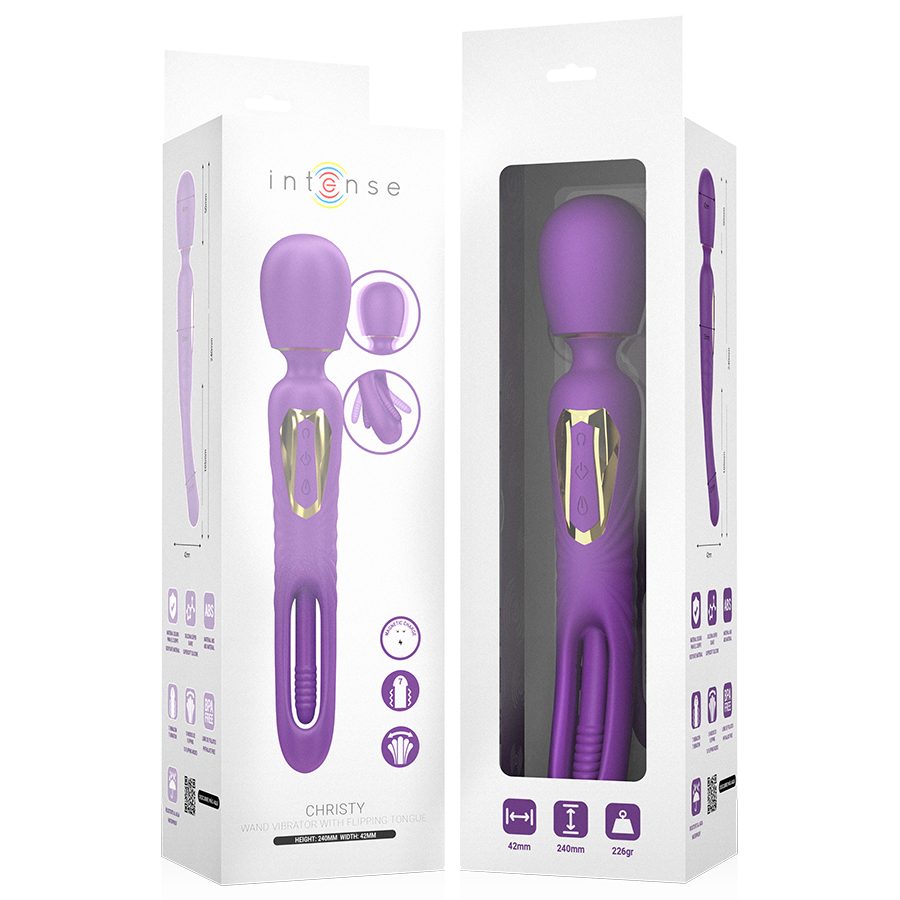 INTENSE - CHRISTY VIBRATING WAND WITH FLIPPING TONGUE - Bild 3