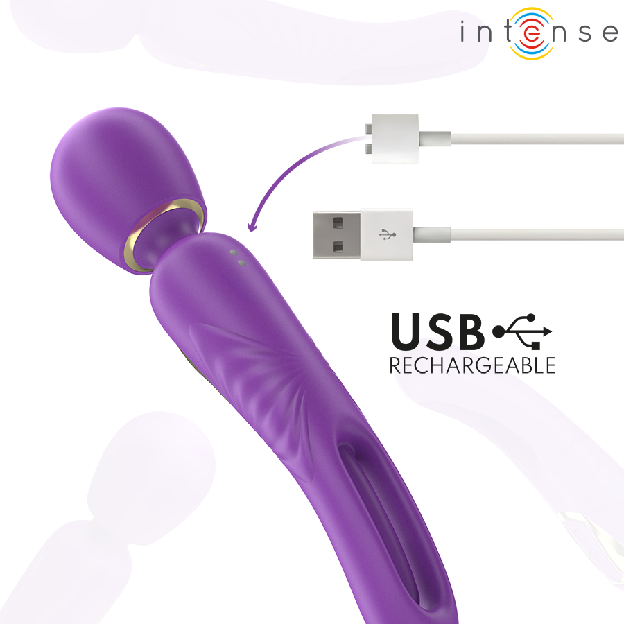 INTENSE - CHRISTY VIBRATING WAND WITH FLIPPING TONGUE - Bild 7