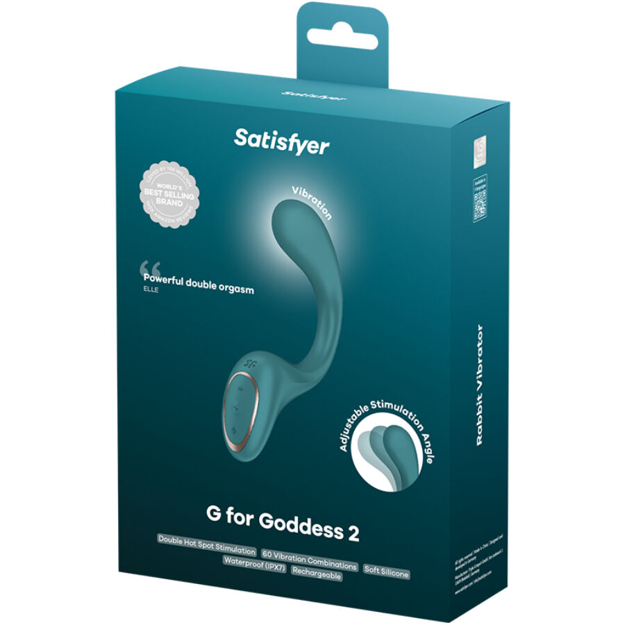 SATISFYER - G FOR GODDESS 2 RABBIT VIBRATOR BOTTLE GREEN - Bild 3