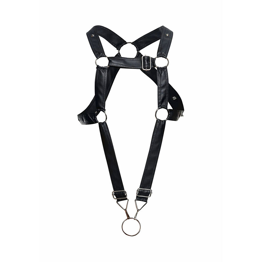 MOB - DNGEON BLACK CROSSED PENIS HARNESS ONE SIZE - Bild 6